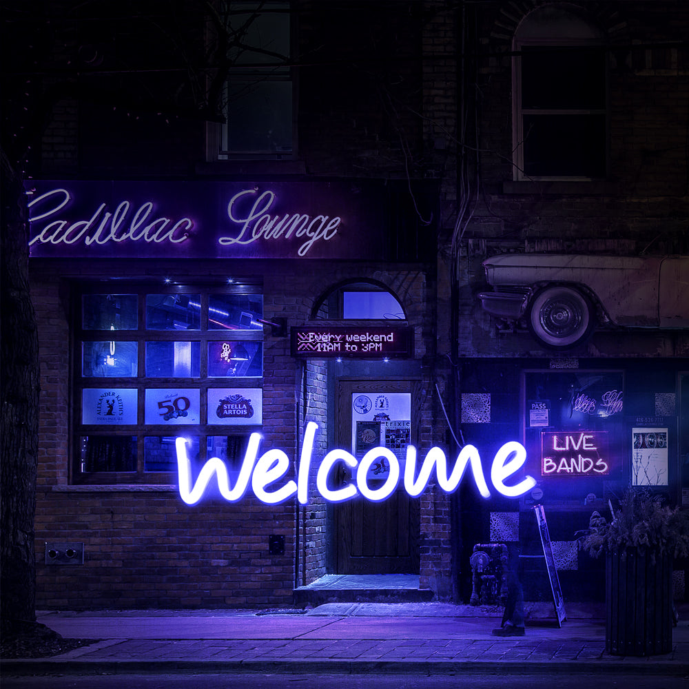 Welcome Neon Sign