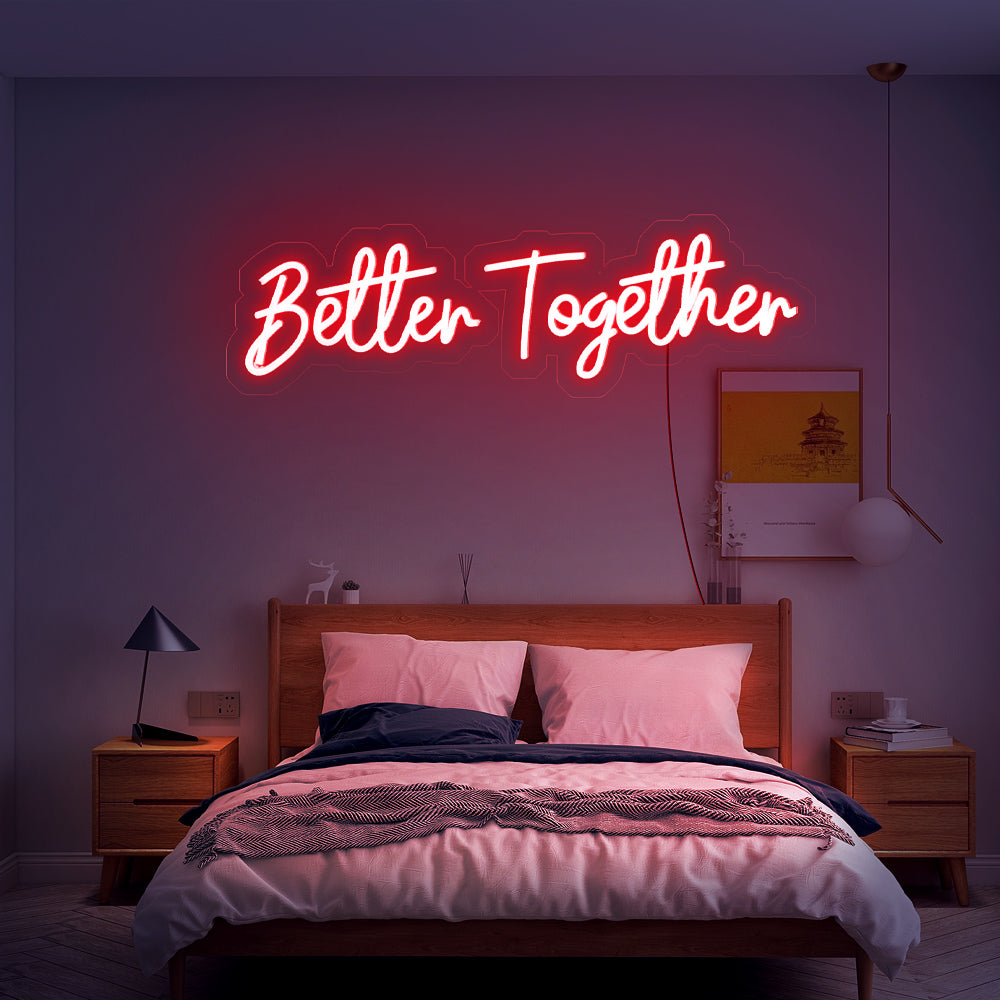 Better Together Wedding Neon Sign
