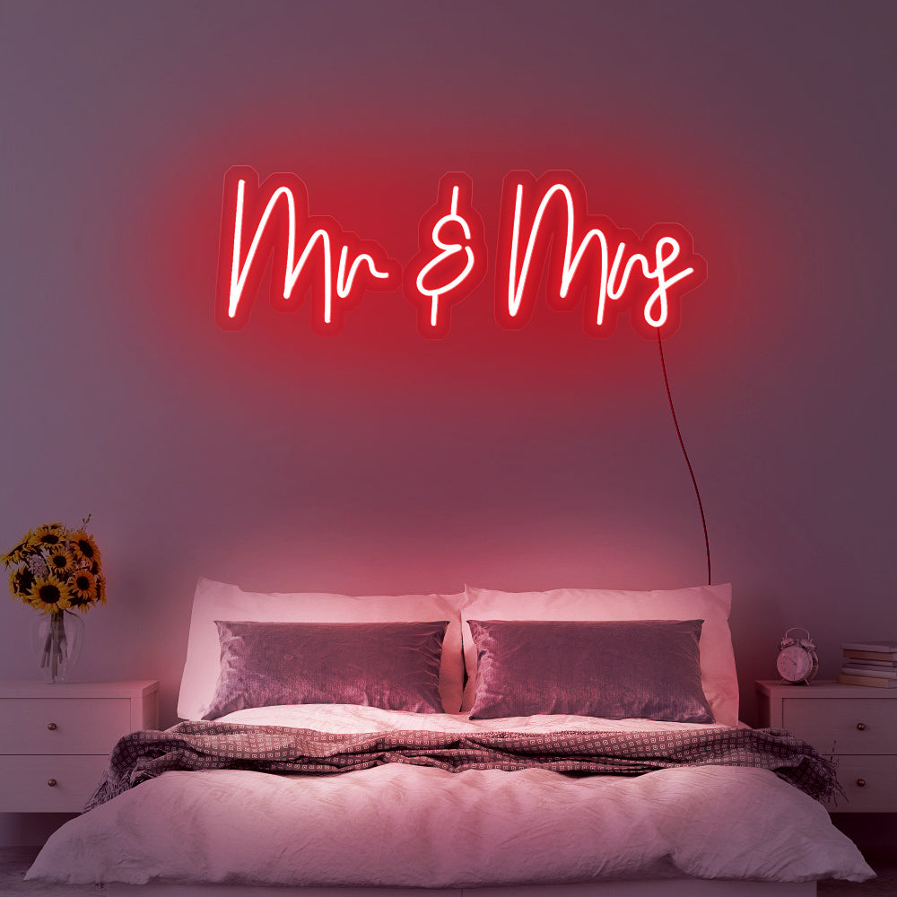 Mr. & Mrs. Neon Wedding Sign