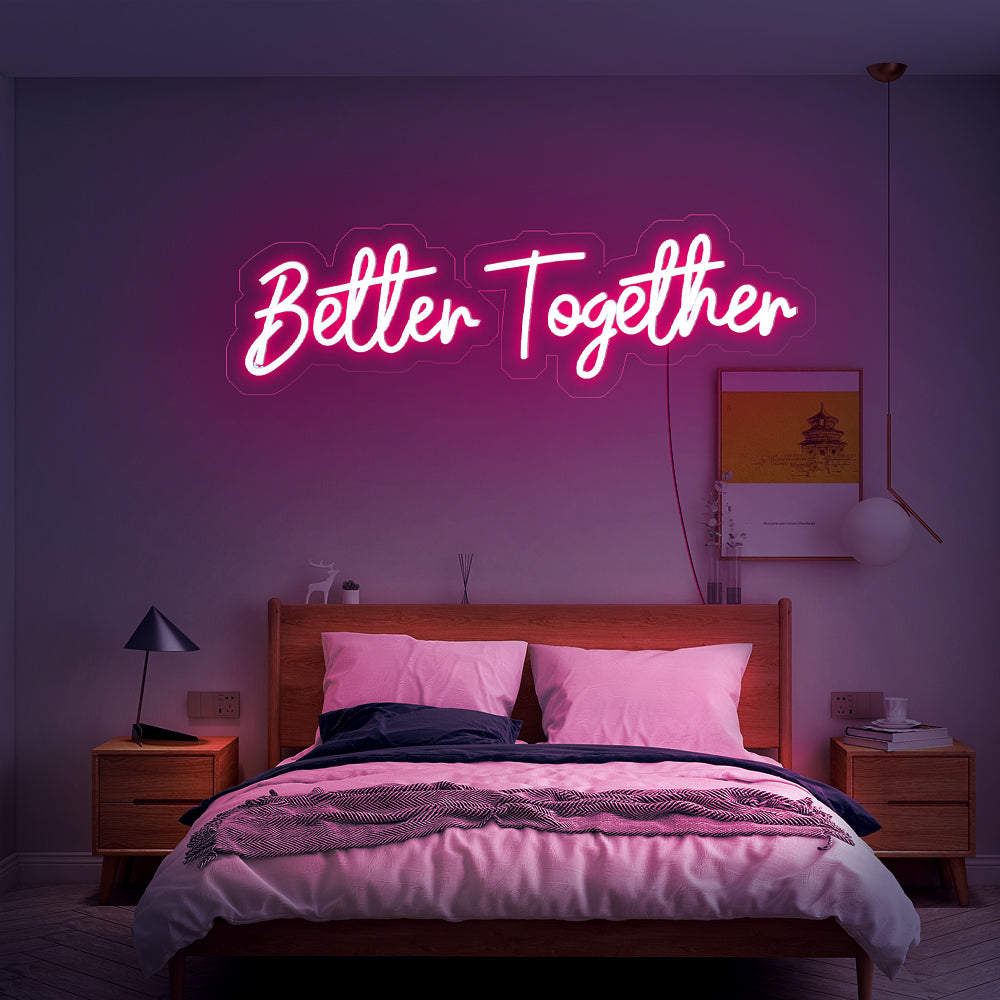 Better Together Wedding Neon Sign