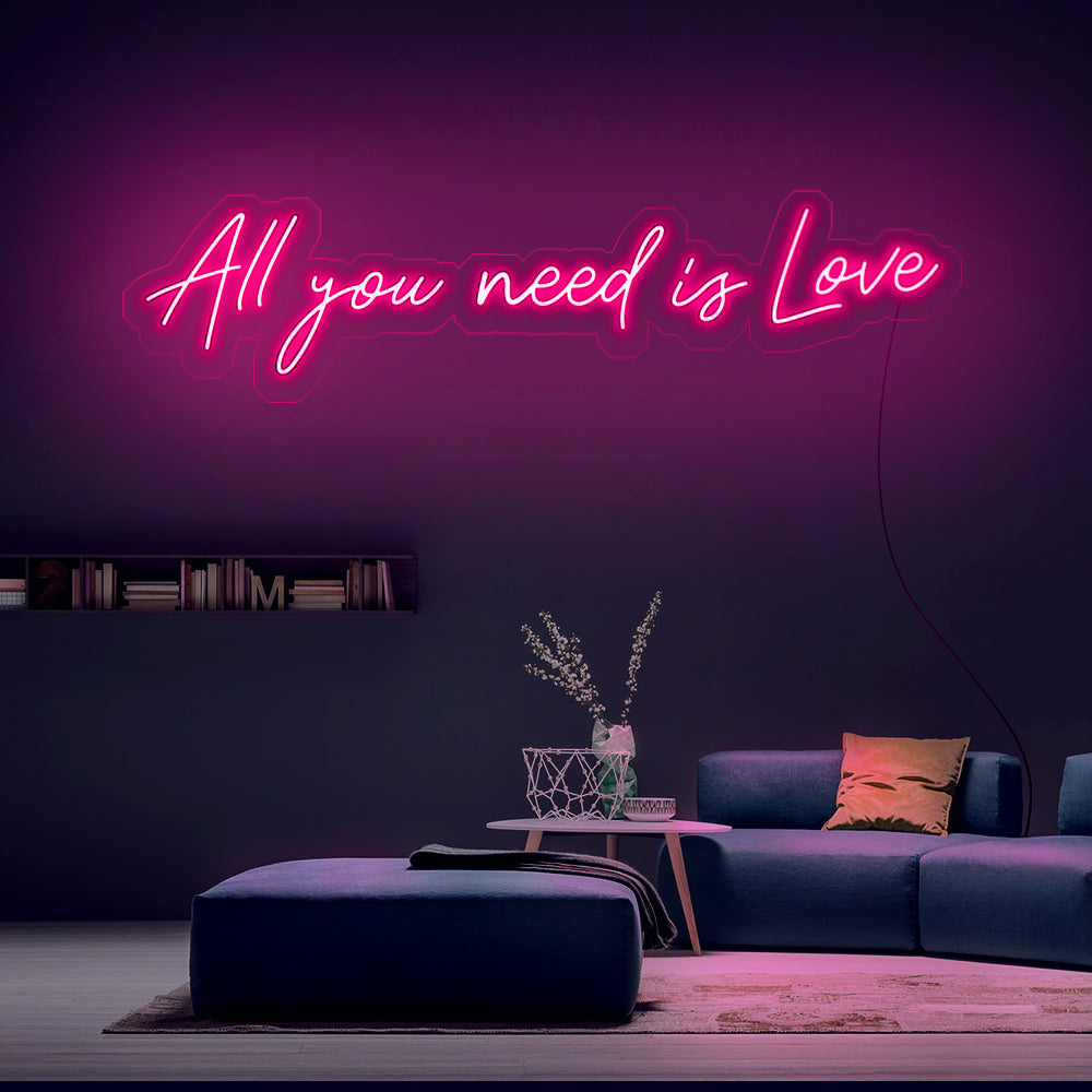 All You Need Is Love Neon sign