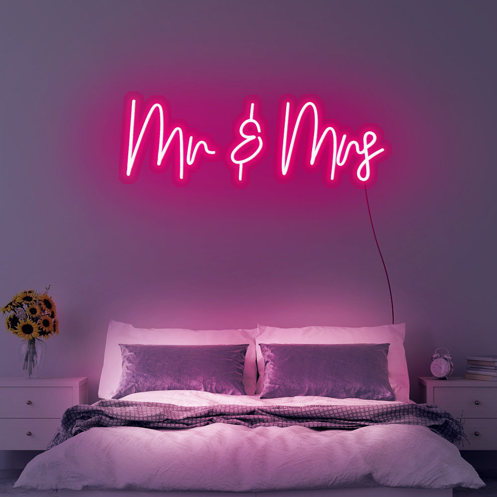 Mr. & Mrs. Neon Wedding Sign