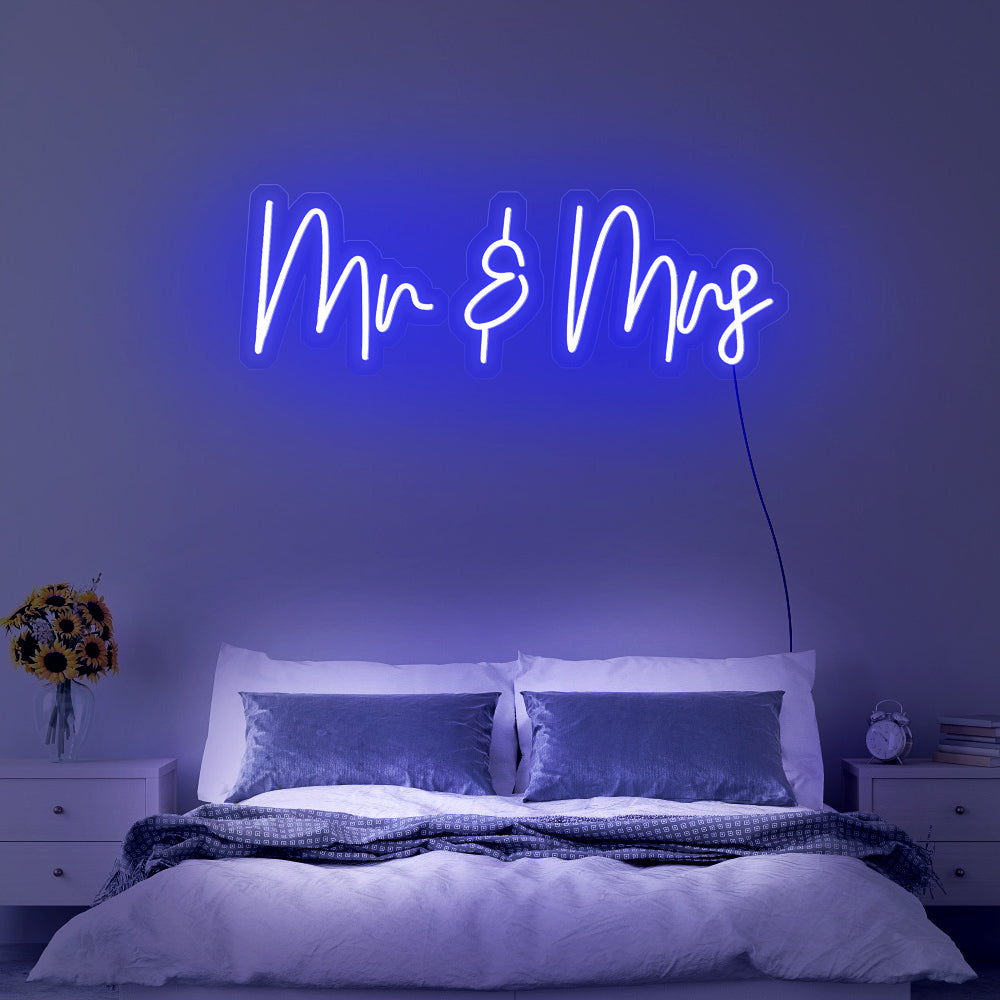 Mr. & Mrs. Neon Wedding Sign