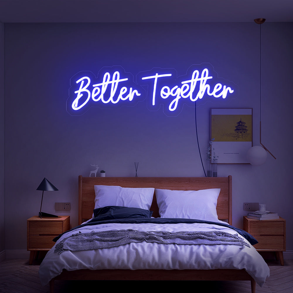Better Together Wedding Neon Sign