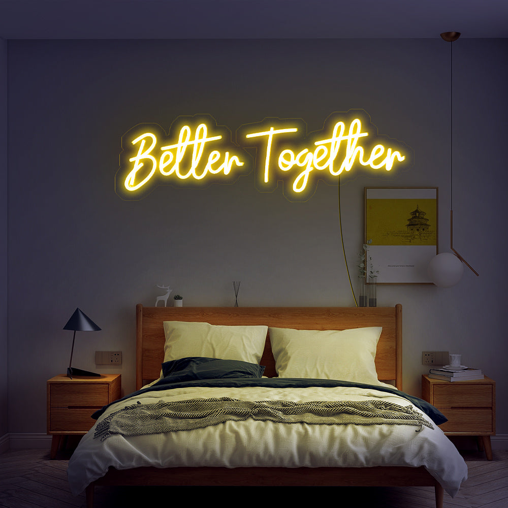 Better Together Wedding Neon Sign