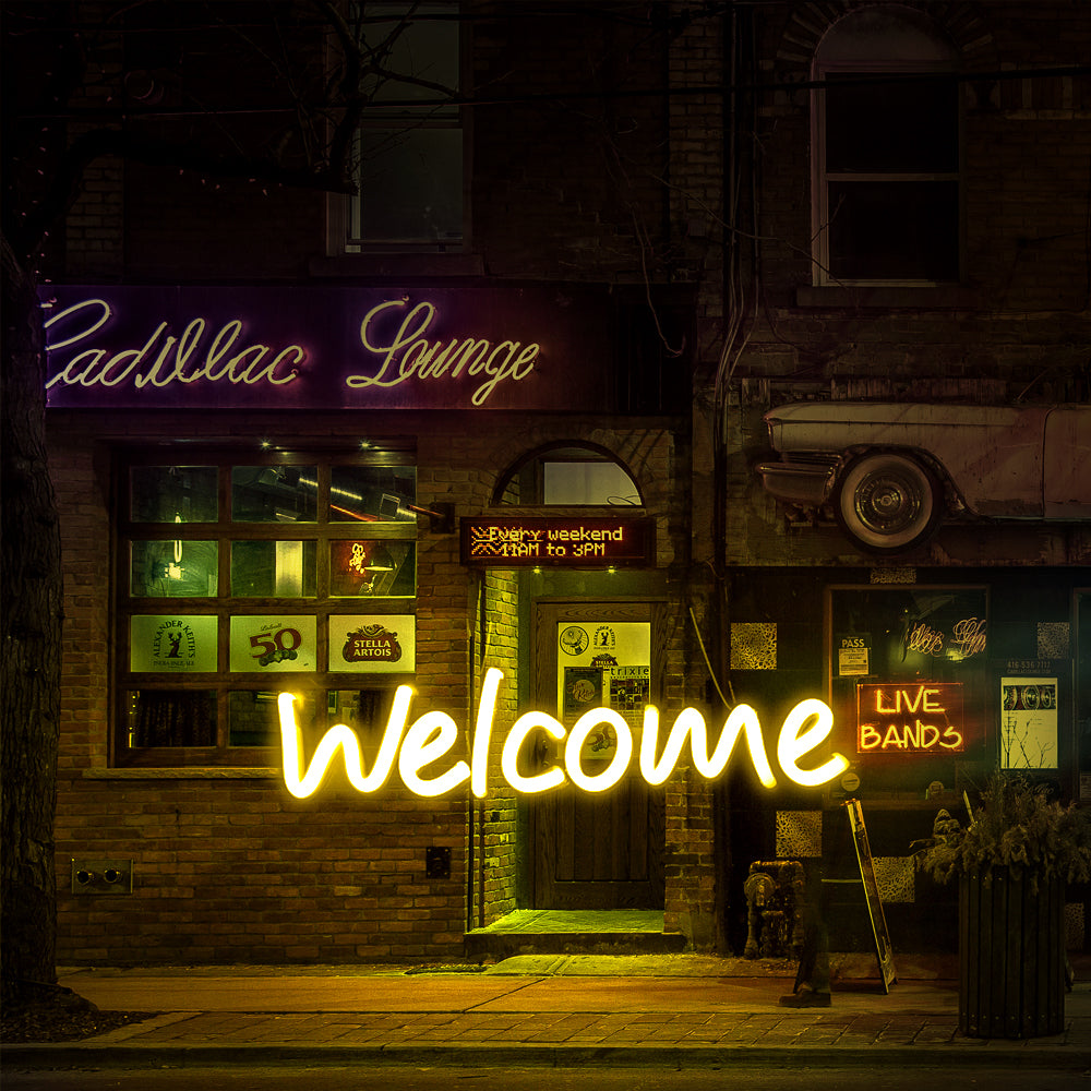 Welcome Neon Sign