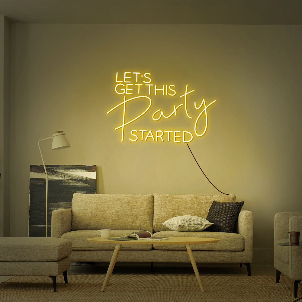 Lets Party Neon Sign