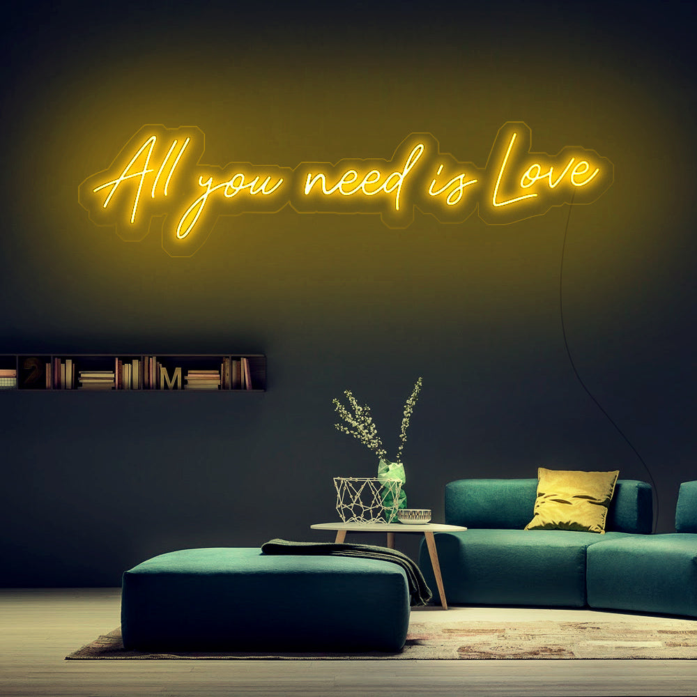 All You Need Is Love Neon sign