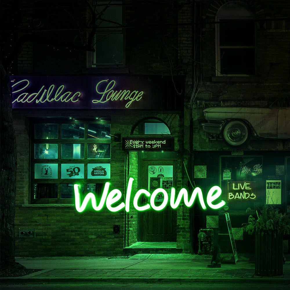 Welcome Neon Sign