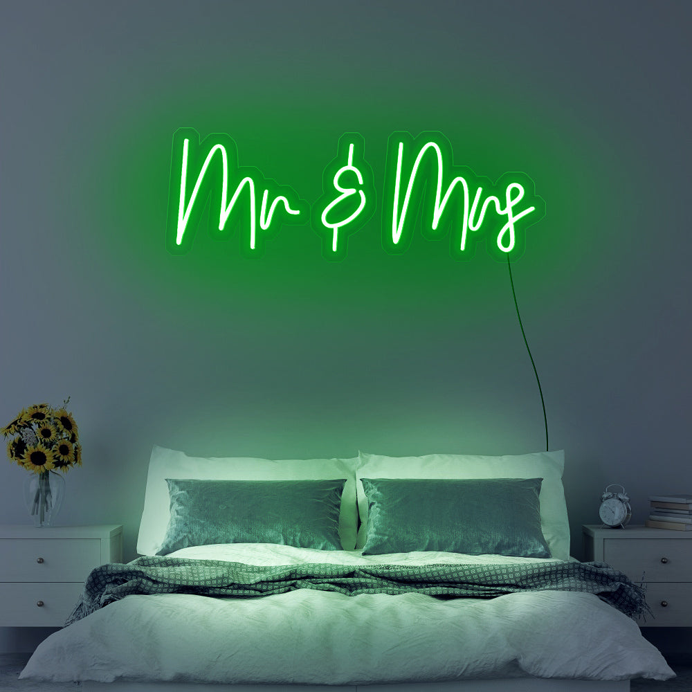 Mr. & Mrs. Neon Wedding Sign