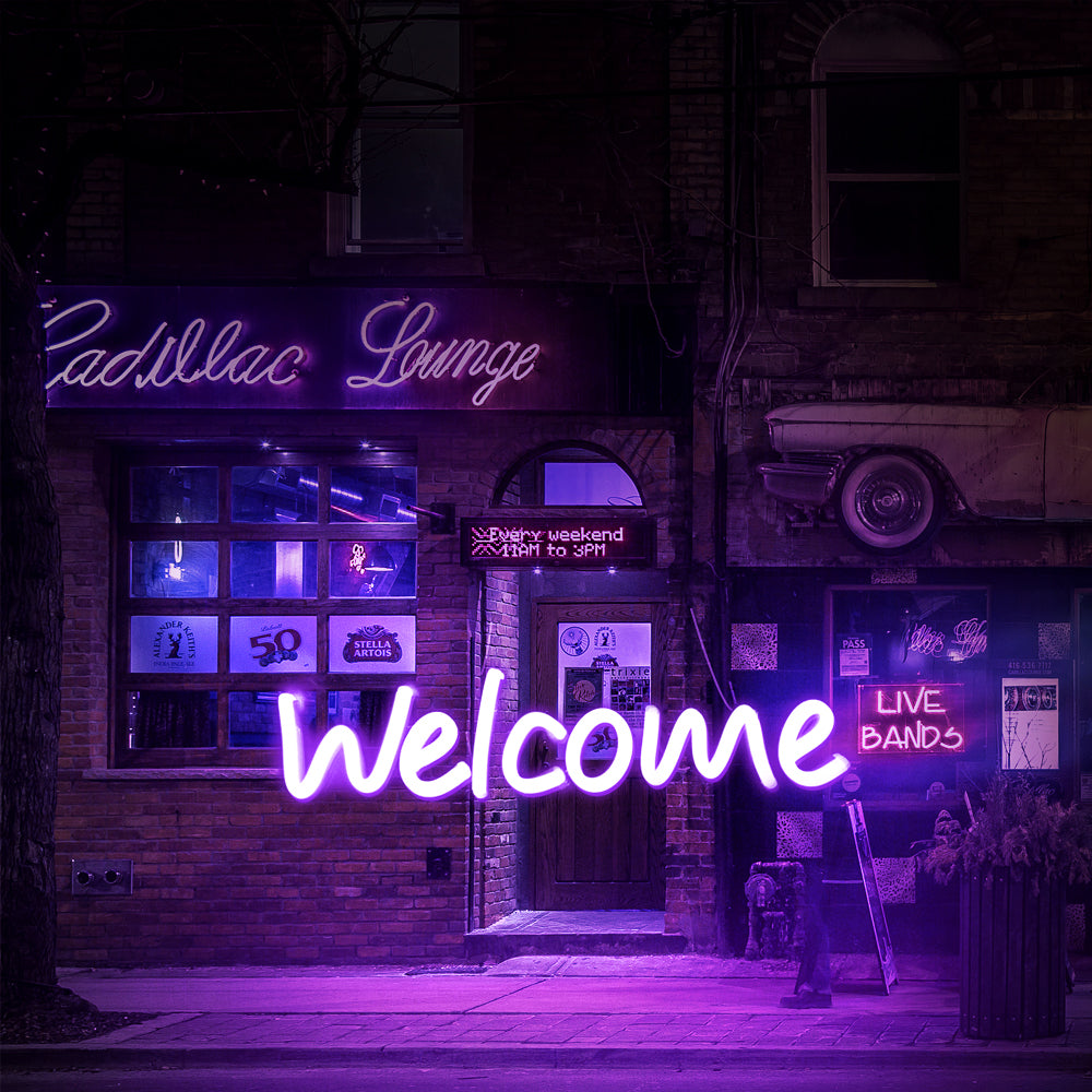 Welcome Neon Sign