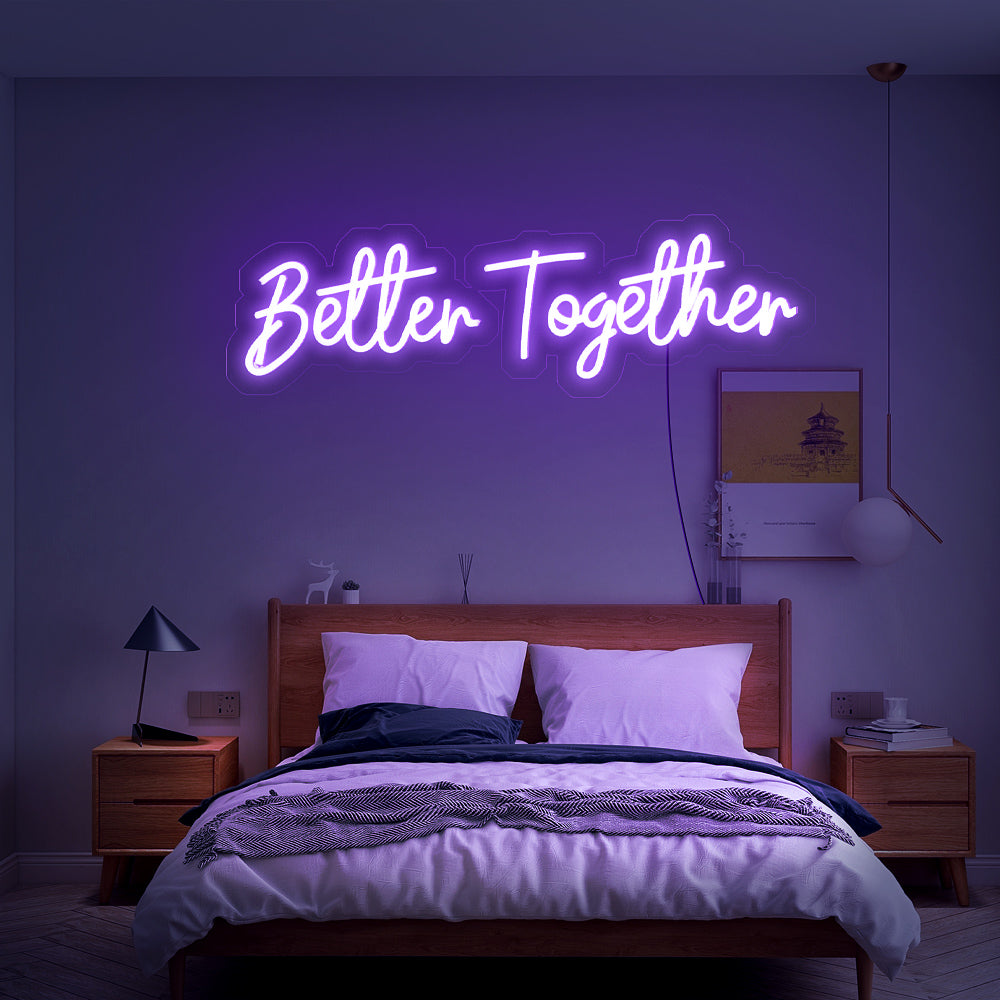 Better Together Wedding Neon Sign