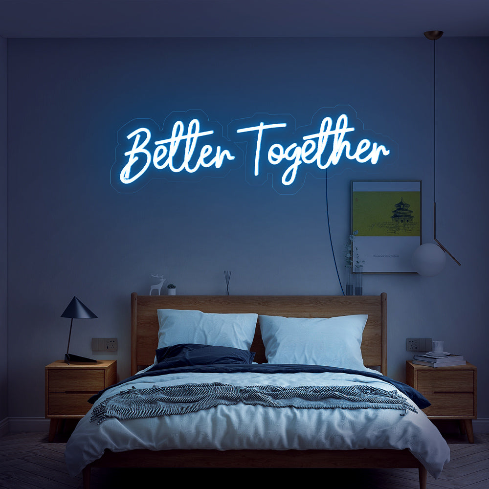 Better Together Wedding Neon Sign