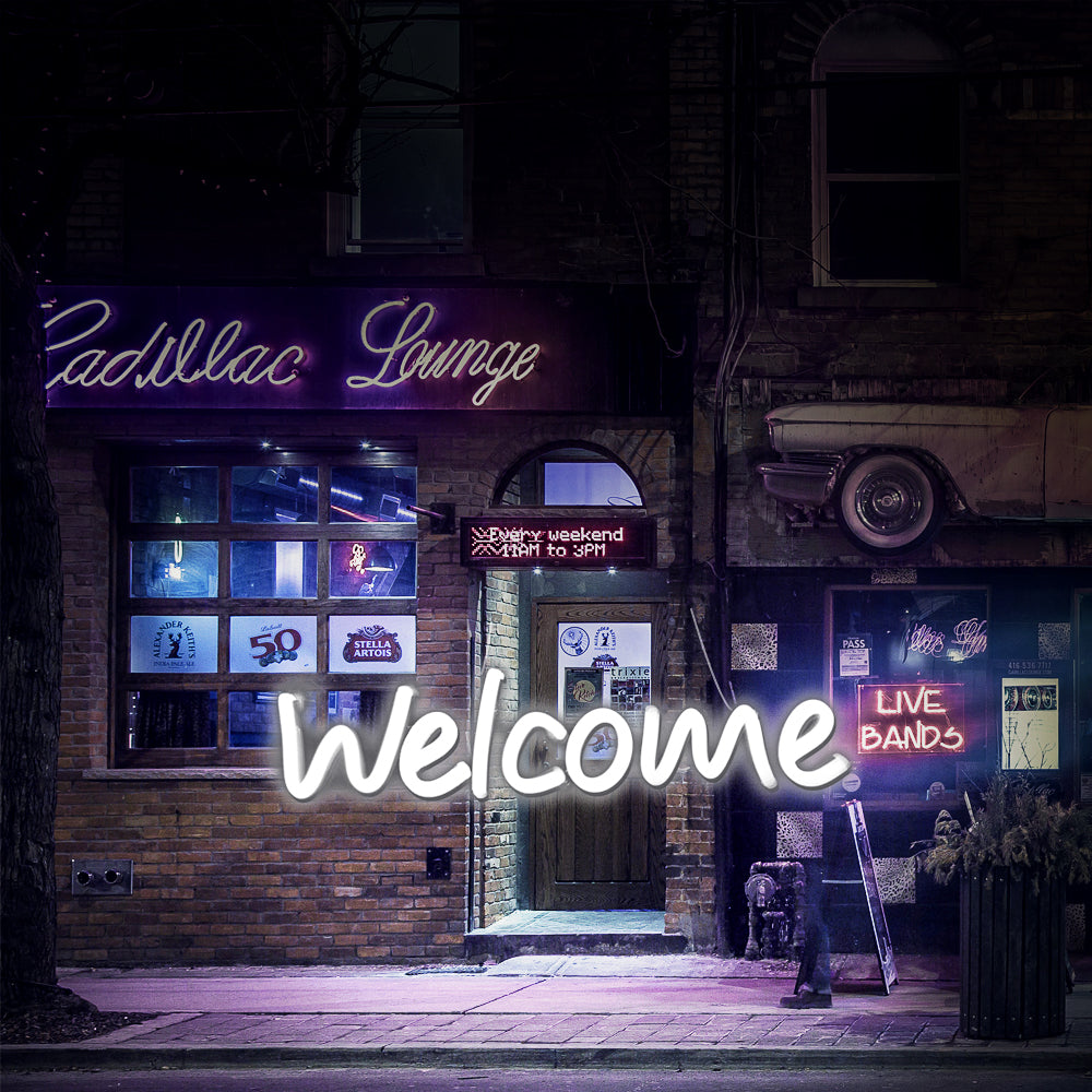 Welcome Neon Sign
