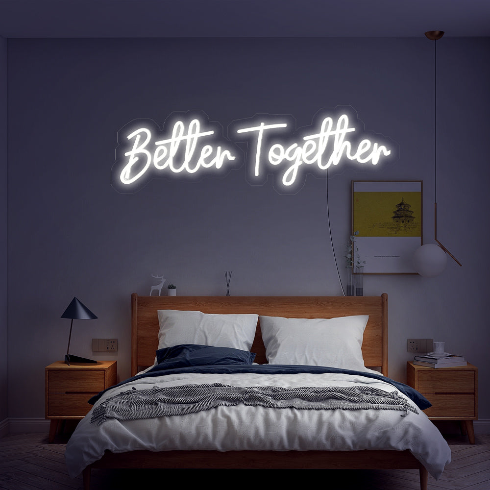 Better Together Wedding Neon Sign