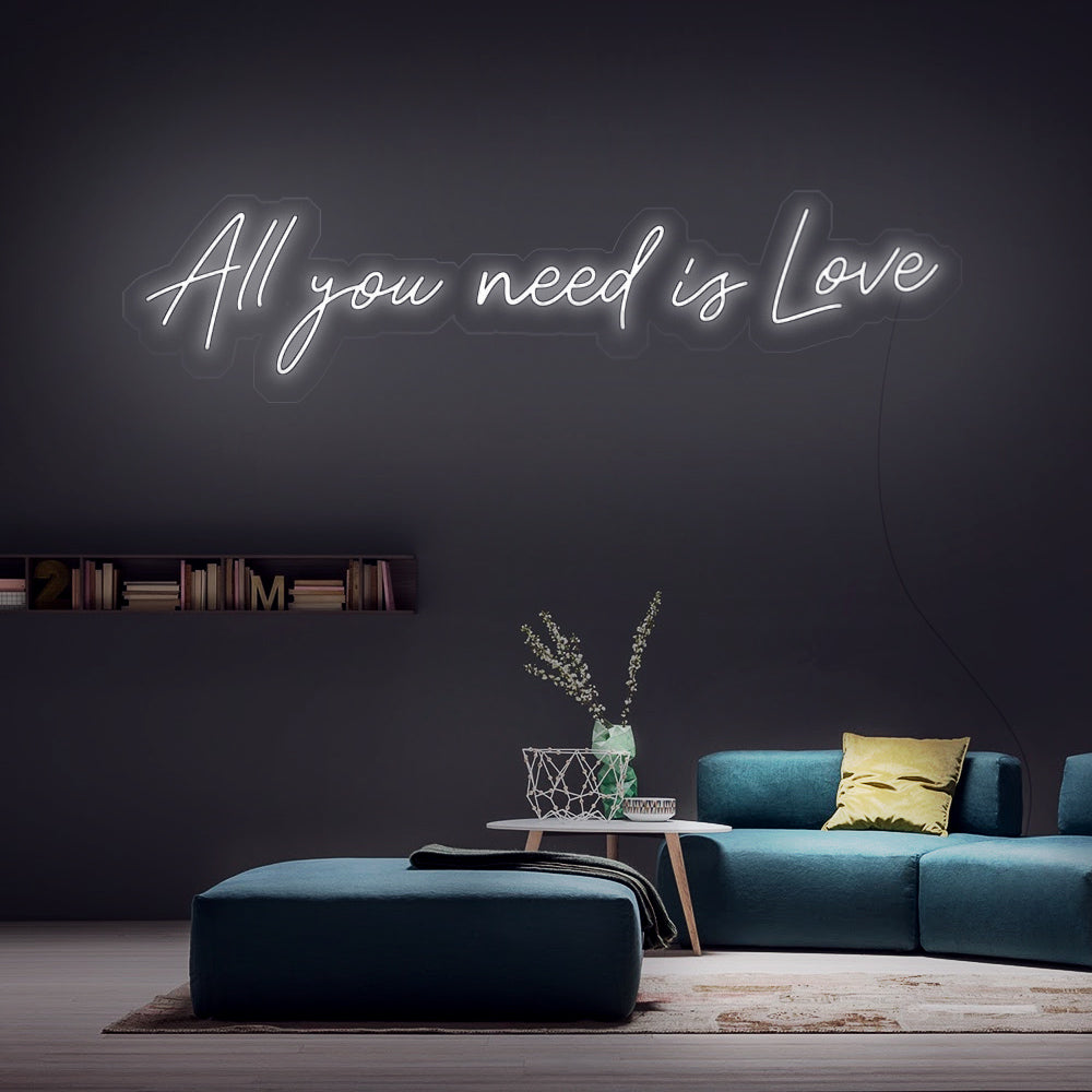 All You Need Is Love Neon sign