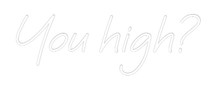 Custom Neon: You high?