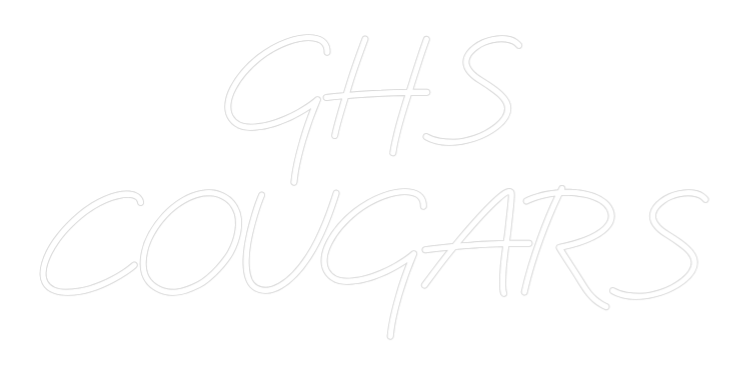 Custom Neon: GHS
COUGARS