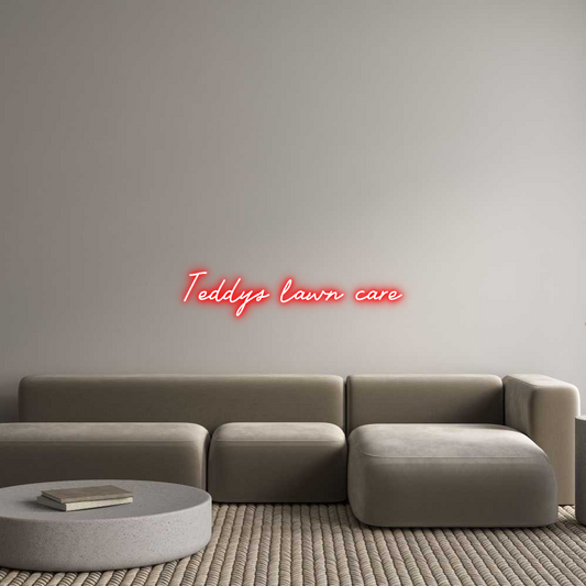 Custom Neon: Teddys lawn c...