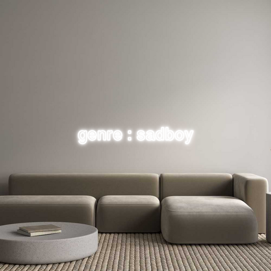 Custom Neon: genre : sadboy