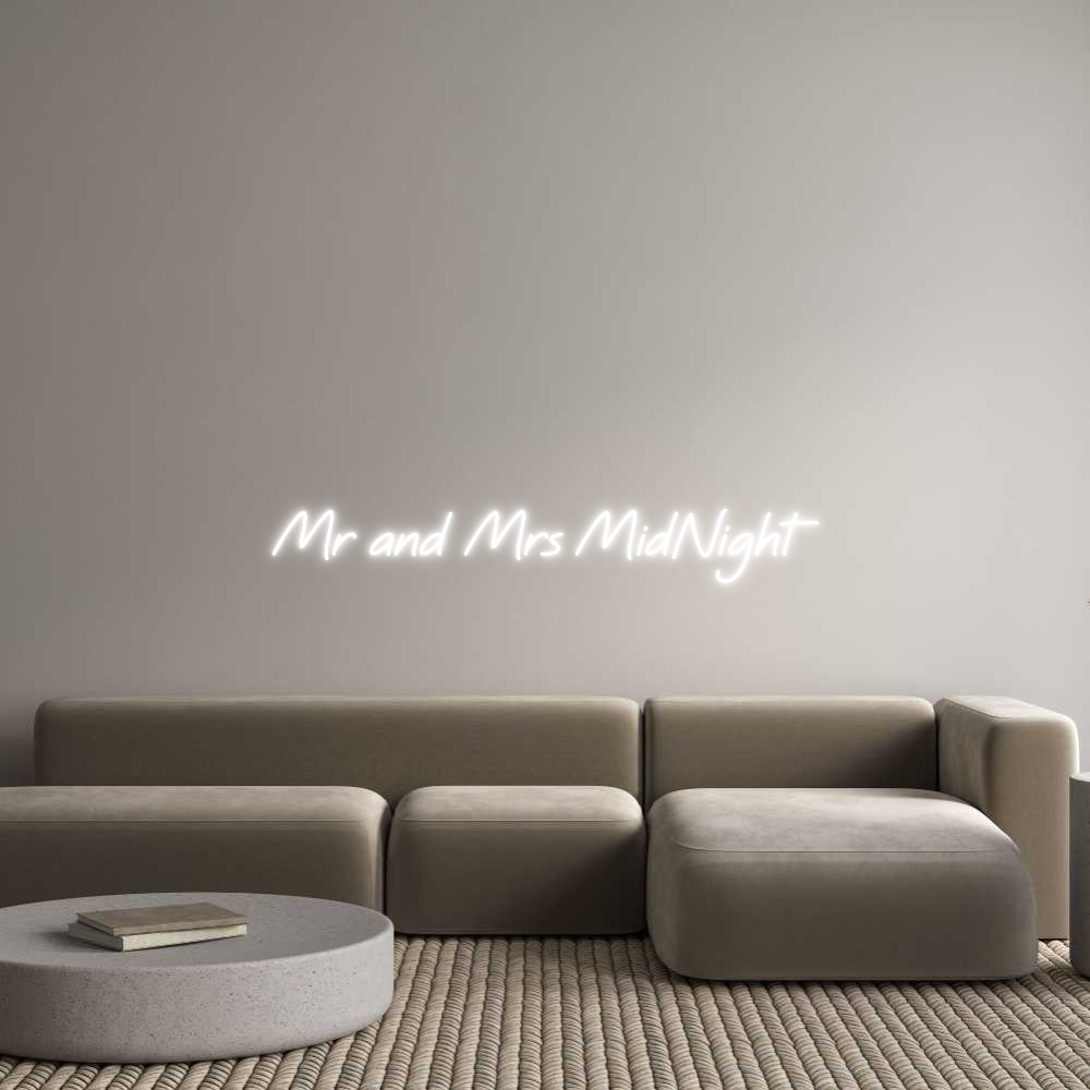Custom Neon: Mr and Mrs Mi...